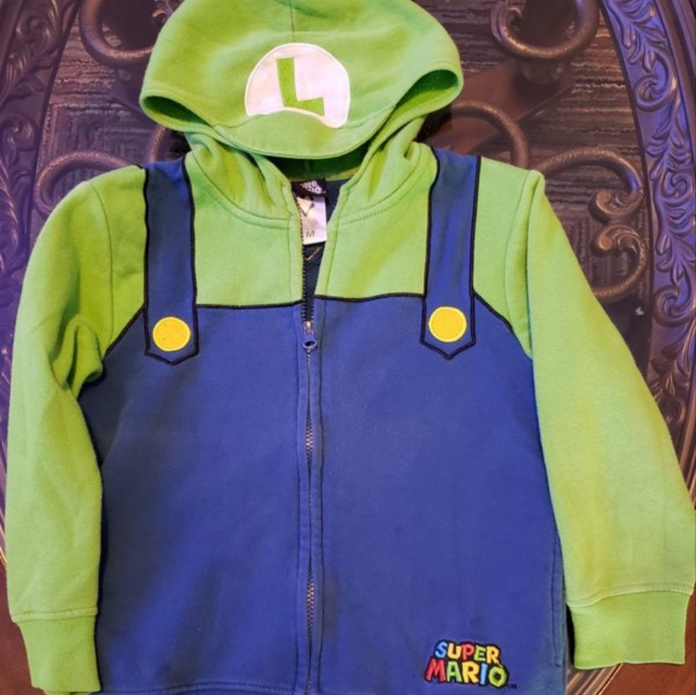 Super Mario bros Luigi hoodie